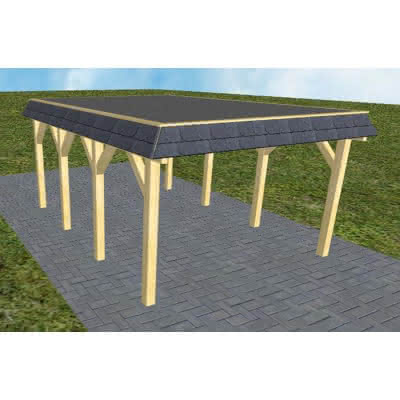 Glinde KF classic 405x556 cm Kurz (556 cm) | Foliendach | Kiefer KDI