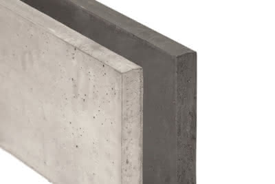 Beton Unterplatte glatt SYSTEM 1, 3,5x24x184 cm weiß/grau Unterplatte Glatt | weiß/grau