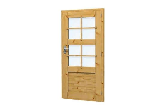 Blockhaus-Türen T 1 Eco-3 DIN re | 28 mm