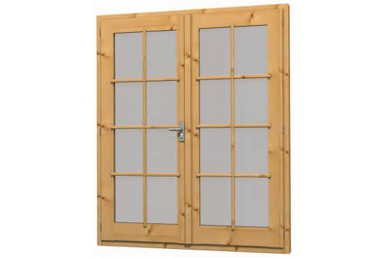 Blockhaus-Türen Lodge DIN li iso | 45 mm