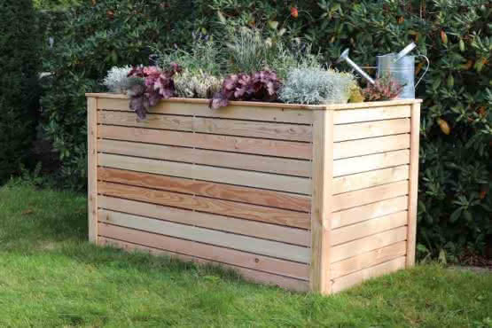 Steck-Hochbeet Nizza, 149 x 79 x 81,5 cm, Lärche naturbelassen Lärche naturbelassen