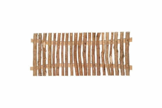 Staketenzaun Altmark, Zaun Element 180x80 cm, Haselnuss Zaun Element
