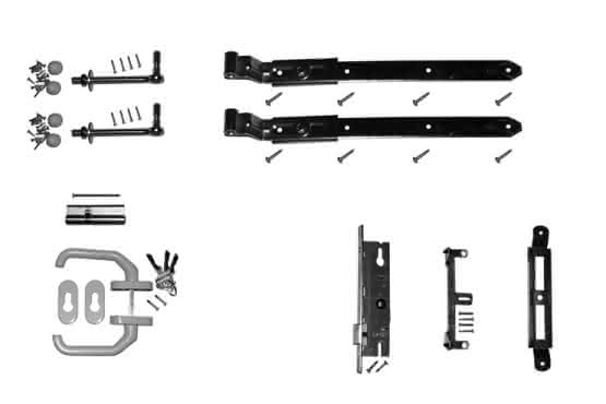 Joda Beschlag-Sets für Einzel- und Doppeltore 