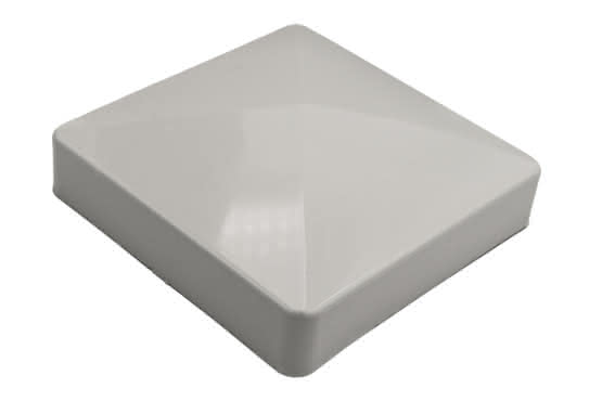 Pfostenkappe übergreifend für Joda® Weidezaun-System 3-Rail aus Kunststoff weiß Pfostenkappe außen