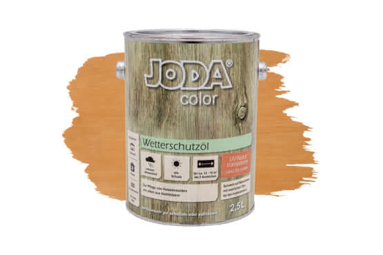 Joda Color Wetterschutzöl 2,5 Liter UV-Natur transparent 2,5 Liter | UV-Natur transparent