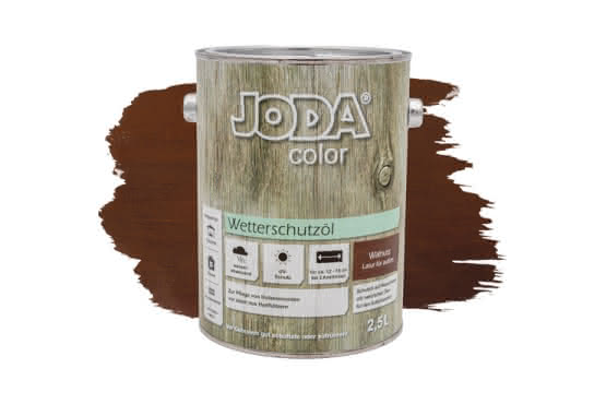 Joda Color Wetterschutzöl 2,5 Liter Walnuss 2,5 Liter | Walnuss