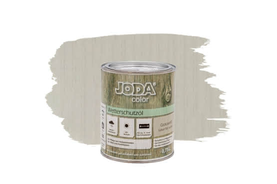 Joda Color Wetterschutzöl 0,75 Liter Grauweiß 0,75 Liter | Grauweiß