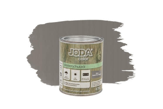 Joda Color Wetterschutzöl 0,75 Liter Grau 0,75 Liter | Grau