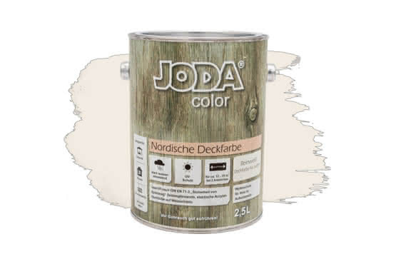 Joda®color Nordische Deckfarbe 2,5 Liter Reinweiß 2,5 Liter | Reinweiß