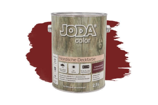 Joda®color Nordische Deckfarbe 2,5 Liter Schwedenrot 2,5 Liter | Schwedenrot