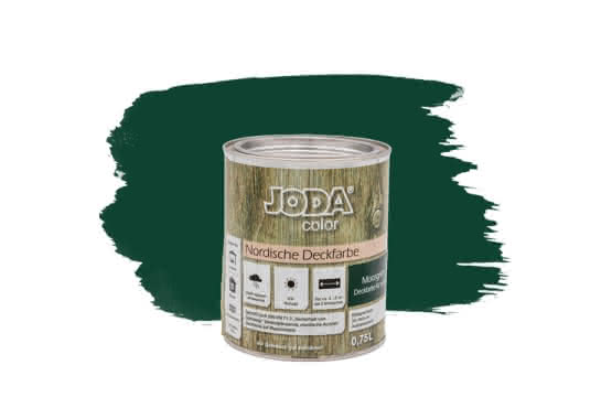 Joda®color Nordische Deckfarbe 0,75 Liter Moosgrün 0,75 Liter | Moosgrün