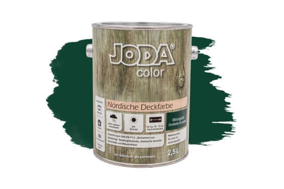 Joda®color Nordische Deckfarbe 2,5 Liter Moosgrün 2,5 Liter | Moosgrün