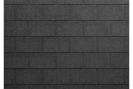 Bitumen-Dachschindeln, Rechteck, schiefergrau Schiefergrau