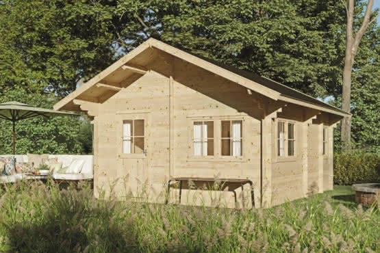 Gartenhaus mit Schlafboden 45 mm