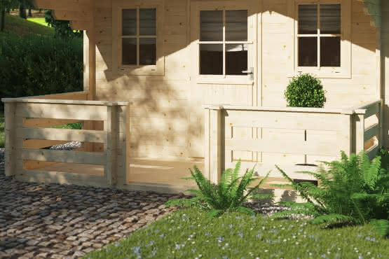 Gartenhaus mit Terrasse 