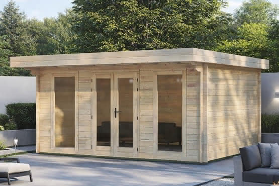 Blockhütte Eutin 480 x 360 cm 