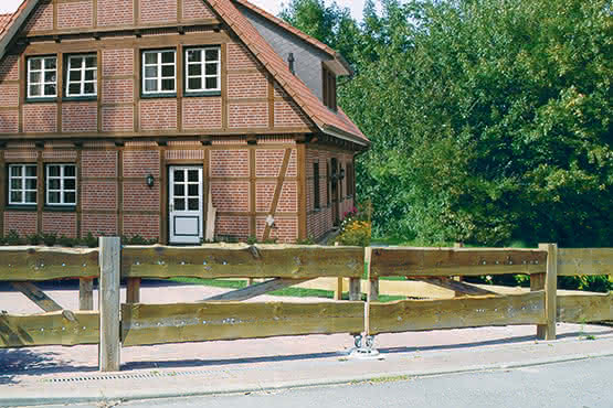 26 mm Bonanza-Zaun Bretter gehobelt Nadelholz KDI-grün, Länge 4,00 m 4,00 m | KDI grün