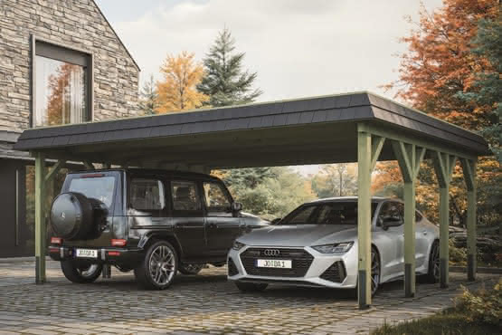 Doppelcarport Grömitz | Breite: 605 cm 