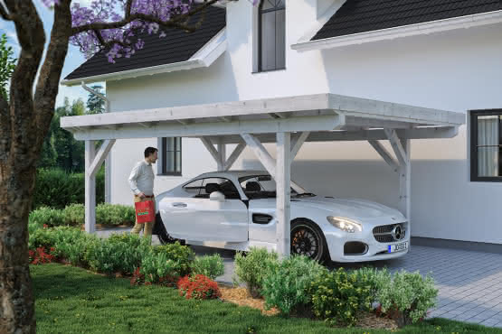 Spax Carport 4 Pfosten Weniger Sichtbare Verschraubungen