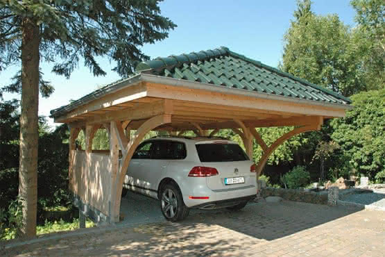 Carport Massivholz 