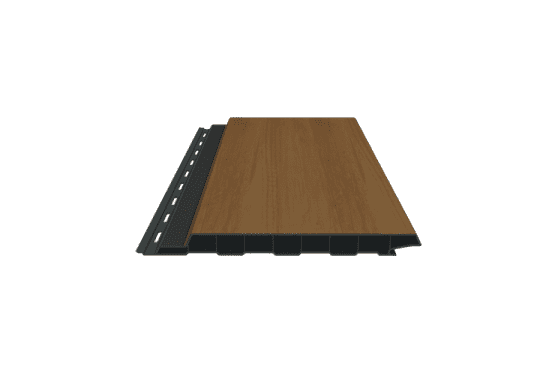 PVC-Fassaden-Einfachprofil mit Schattenfuge, foliert, 17x180x6000 mm desert oak Desert Oak