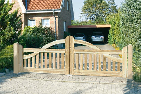 Gartentor Ammerland geschwungen 