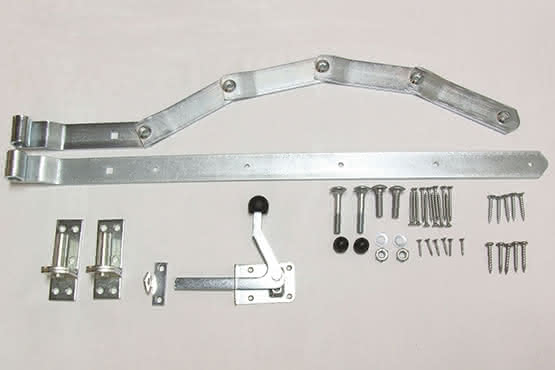 Einzeltorbeschlag gebogen verzinkt verzinkt