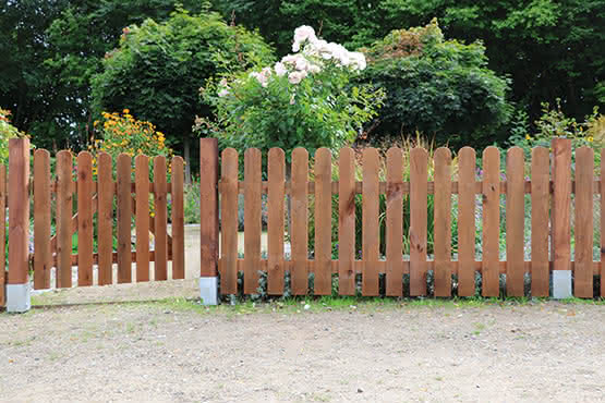 Frieslandzaun Tor 300x80 cm, Fichte hellbraun 300 x 80 cm Tor gerade | Fichte hellbraun