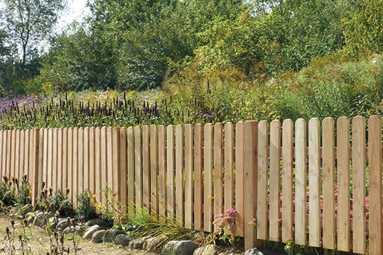 Staketenzaun Friesland 300x80 cm Tor gerade Lärche naturbelassen 300 x 80 cm Tor gerade | Lärche naturbelassen