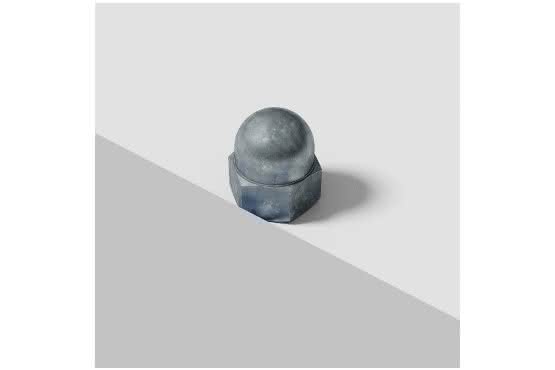 Hutmutter DIN 1587 Stahl galv. verzinkt 