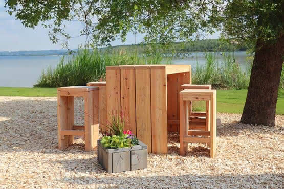 Garten-Barmöbel Plön Lärche natur 