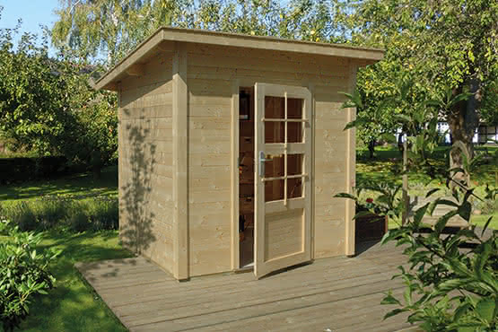 Den Mülleimer ausleeren königliche Familie Kauen gartenhaus holz 2mx2m