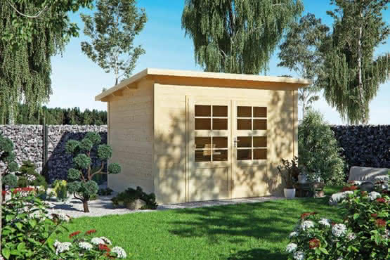 Gerätehaus mit Pultdach 