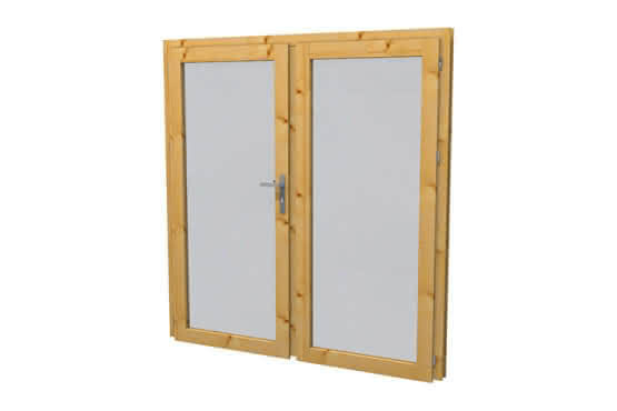 Blockhaus-Türen Greena DIN li | 45 mm