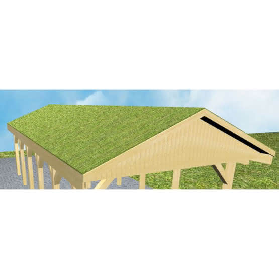 Gründachbausatz für Carports Wismar | L (lang)