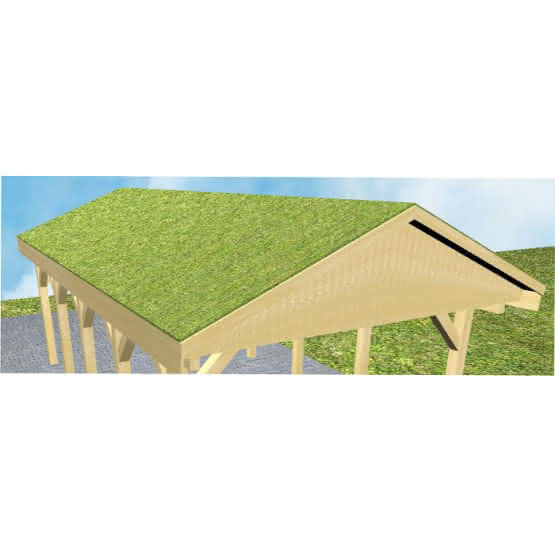 Gründachbausatz für Carports Wismar | M (mittel)