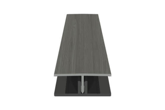 H-Profil zweiteilig für PVC-Fassade, foliert, 22x50x6000 mm grey amanita oak grey amanita oak