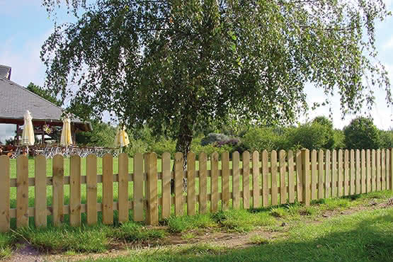 Gartenzaun Holsteinzaun 95 300x80cm Doppeltor KDI grün Doppeltor 300x80 cm