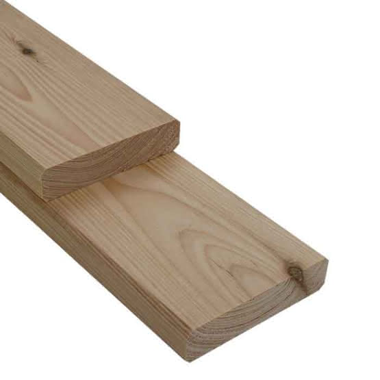 Gehobeltes Lärchen Konstruktionsholz KD 19 x 90 mm | 4,00 m