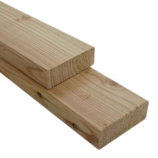 Gehobeltes Lärchen Konstruktionsholz KD 32 x 90 mm | 4,00 m