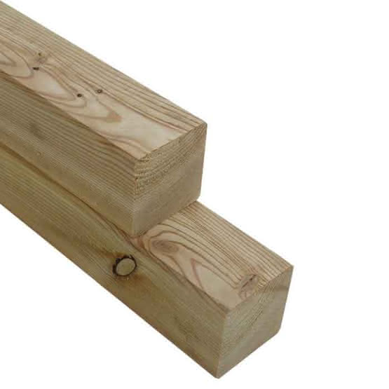 Gehobeltes Lärchen Konstruktionsholz KD 90 x 90 mm | 5,00 m