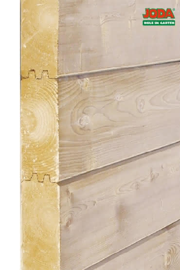 90 x 146 mm Fichte-Blockbohle, naturbelassen 6,35 m