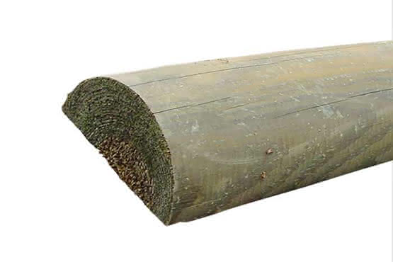 Zaunriegel KDI braun 250 cm, Ø=8 cm KDI braun