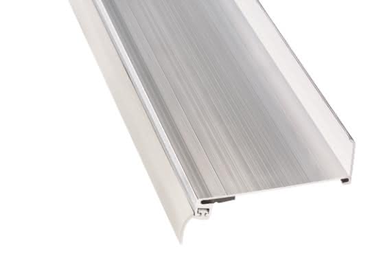 Alu-Wandanschluss für Stegplatten pressblank | 5100 mm