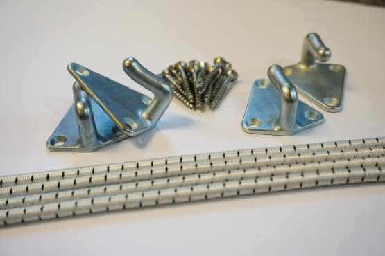 Befestigungsset für das Sonnensegel Befestigungsset für das Segel