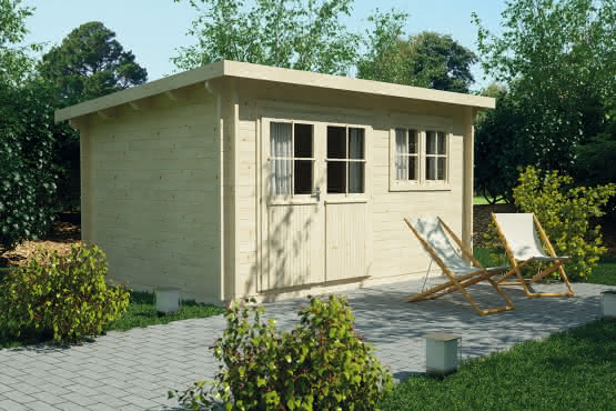 Blockbohlenhaus 425 x 275 cm | 45 mm 