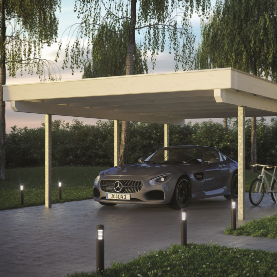 gunstiger carport auf stahlstutzen