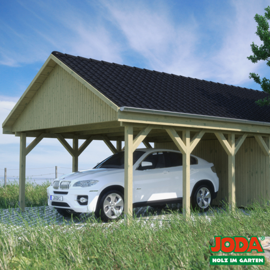 Carport Massivholz Durchfahrtsbreite 442 Cm