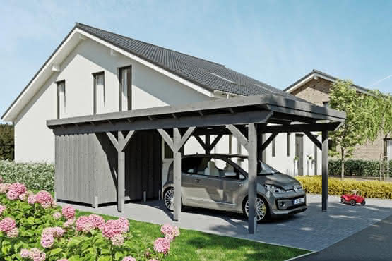 City Carport 2, Größe 400 x 750 cm, ohne Geräteraum City Carport 2