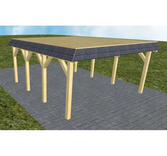 Glücksburg KG classic 505x556 cm Kurz (556 cm) | vorbereitet für Gründach | Kiefer KDI